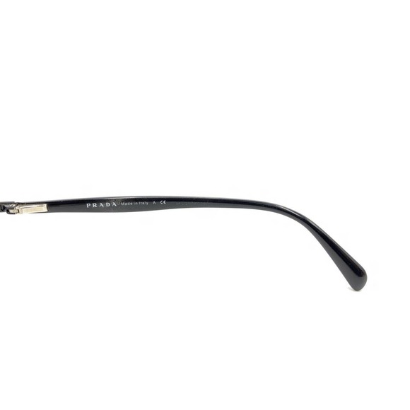 Prada VPR 51P 7AX-1O1 Black Silver Eyeglasses Frames 54-18 140 Italy Designer - Picture 9 of 12